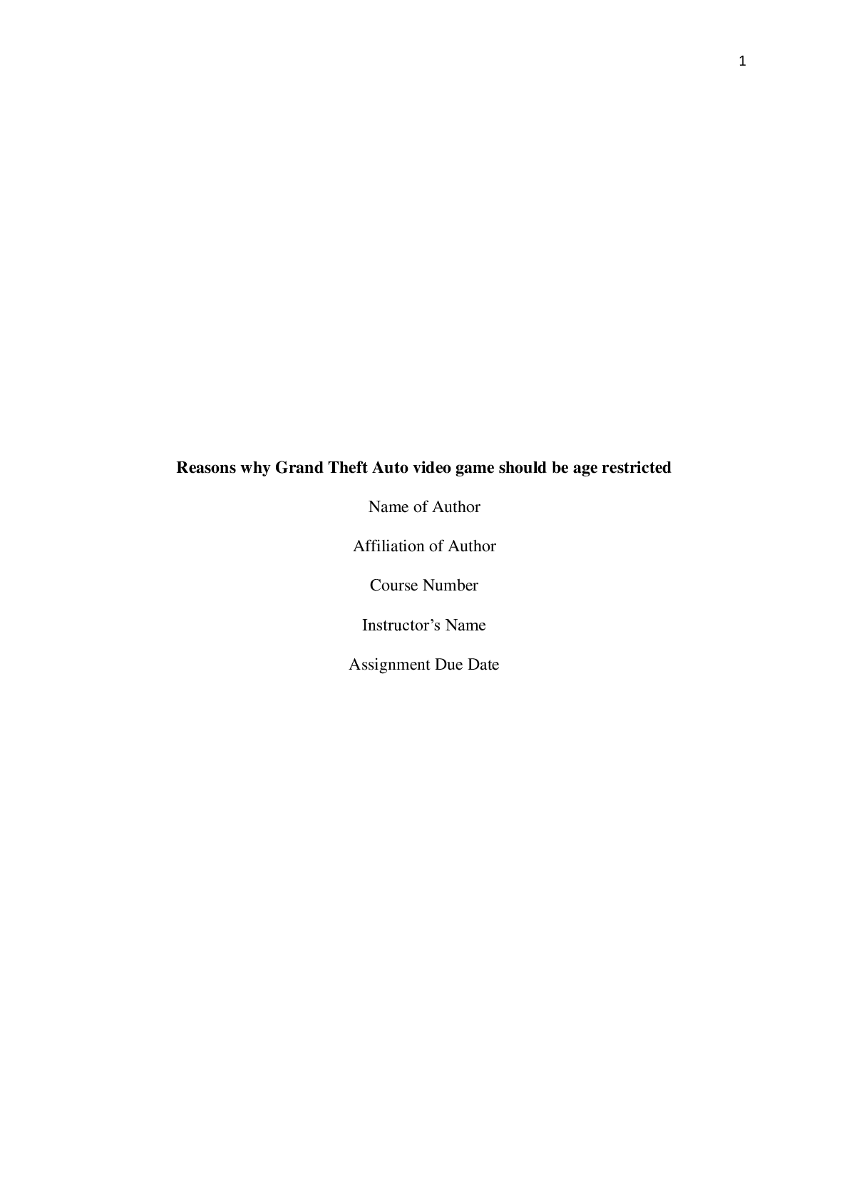 Preview image of Reason why GTA should be age restricted document